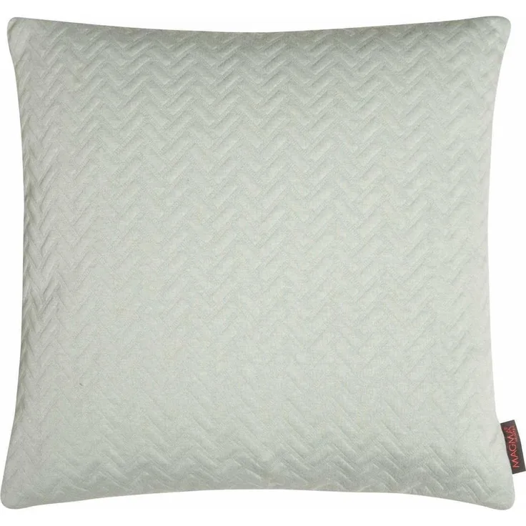 Magma Kissen 50x50 cm Uni Rechteck Vero Lindgrün