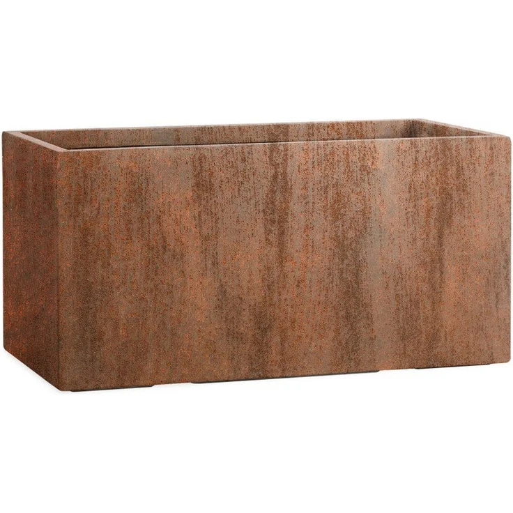 Pflanzwerk® Pflanzkübel Pflanzkübel TUB - (Rost) - 30cm x 60cm x 30cm, Fiberglas - Handgefertigt - Rechteckig - Frostbeständig – Bild 2