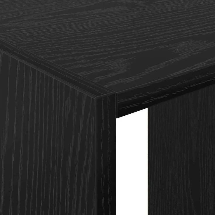 vidaXL Kleiderschrank mit Regal Schwarz Eichen-Optik 77 x 48 x 102 cm 879644 – Bild 7