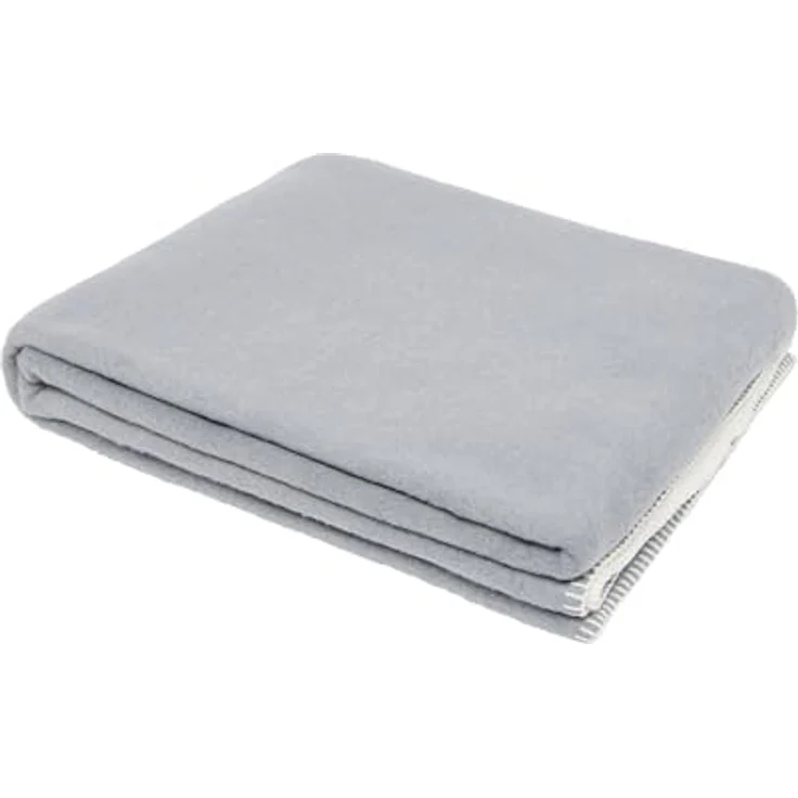 Sansibar 'Doubleface' Wohndecke, Baumwollmischgewebe silber, 150 x 200 – Bild 5