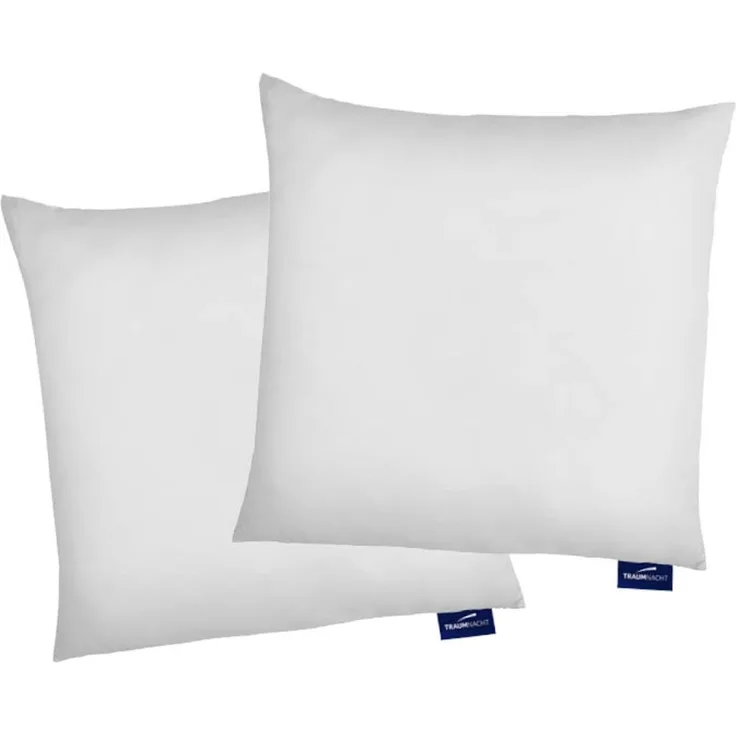 Traumnacht Green Kopfkissen-Set bestehend aus zwei Kopfkissen 80x80 cm, nachhaltiges Kissenset mit Bezug aus Microfaser, Öko-Tex zertifiziert, produziert nach deutschem Qualitätsstandard