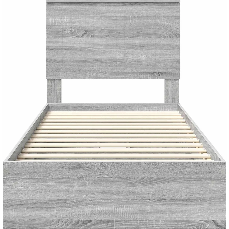 vidaXL Aufbewahrungsbett Graues Sonoma 90 x 190 cm Holzwerkstoff 3411255 – Bild 7