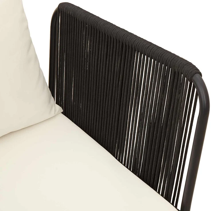 vidaXL 3 Stk. Garten Lounge Set mit Kissen Massives Akazienholz & Seil 42022067 – Bild 9