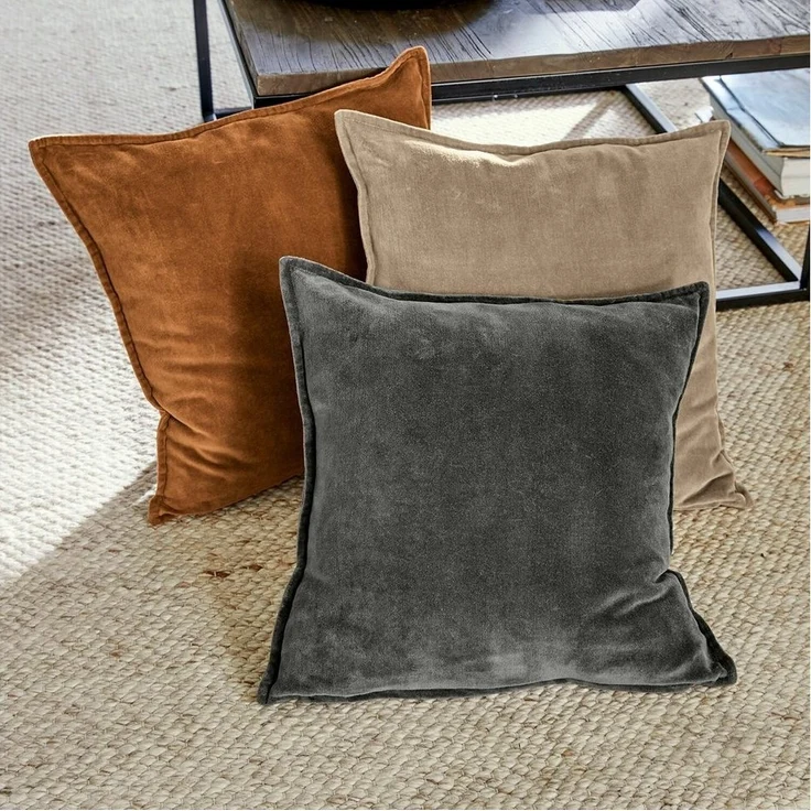 Mirabeau Kissenhülle Kissenhülle 3er Set Lumeau orange/grau/beige, (3 Stück) – Bild 2