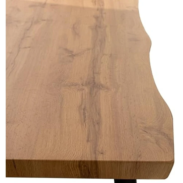 DRW Esstisch aus natürlichem und schwarzem Metall, 160 x 75 x 80 cm – Bild 2