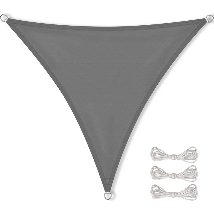 CelinaSun Sonnensegel Premium Tarp UV-Schutz PES UPF 50+ Dreieck 3x3x3m anthrazit – Bild 1