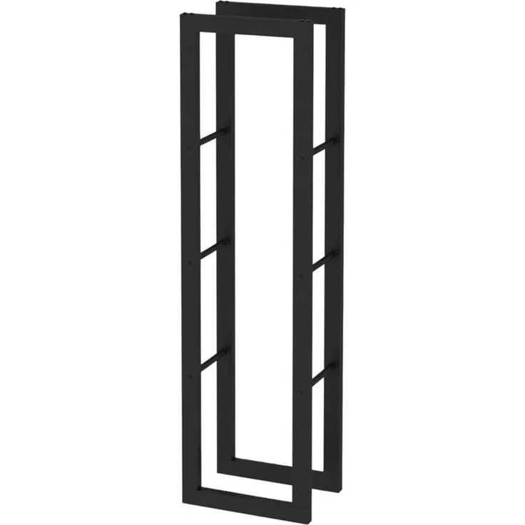 Kaminholzregal - Metall, Schwarz - BHT 40 x 150 x 25cm – Bild 2