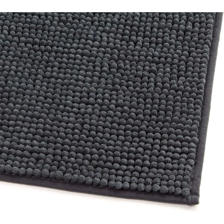 Avilia Rutschfester Badezimmerteppich aus weicher Mikrofaser, grau, 80x50 cm, ideal, um Ihr Badezimmer modern und sicher zu Machen - Der Teppich ist leicht zu reinigen und nimmt schnell Wasser auf – Bild 9