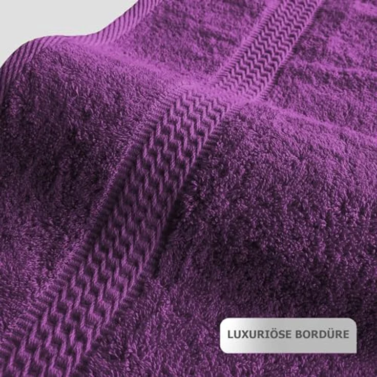 TRENDBUY24 Handtuch Set Handtücher Duschtücher Gästetücher Baumwolle Frottee Premium 4er Set, 100% Baumwolle (4-St), Duschtuch – Bild 6