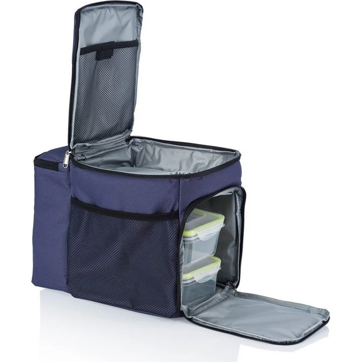Dimono Frischhaltedose DIMONO Isoliert Kühlbox Tasche-Picknick Thermotasche mit 3 Lunchboxen, Stoff, (inkl. 3x Brotzeit-Dose), mit Kühlakku & Flaschenfach – Bild 5
