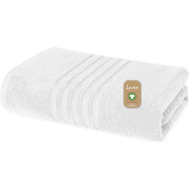 Lavea Handtuch Set Bio-Baumwoll Serie Bali, aus 100% Bio-Baumwolle (80x200cm, 1-St), extra saugstark mit 500g/m² in Wellness-Qualität - Saunatuch