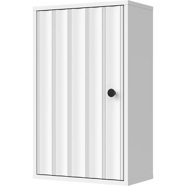 Badschrank Eliza Weiß Riffel 40 x 65 cm Vicco – Bild 1