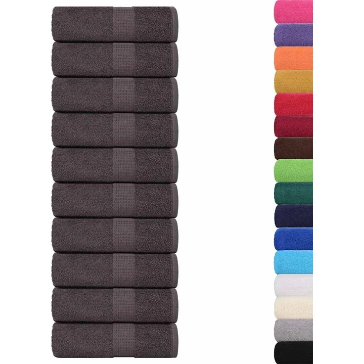 vidaXL Waschtücher FROGN 50 Stk. Anthrazit 30x30 cm 360 g/m² 136676 – Bild 3