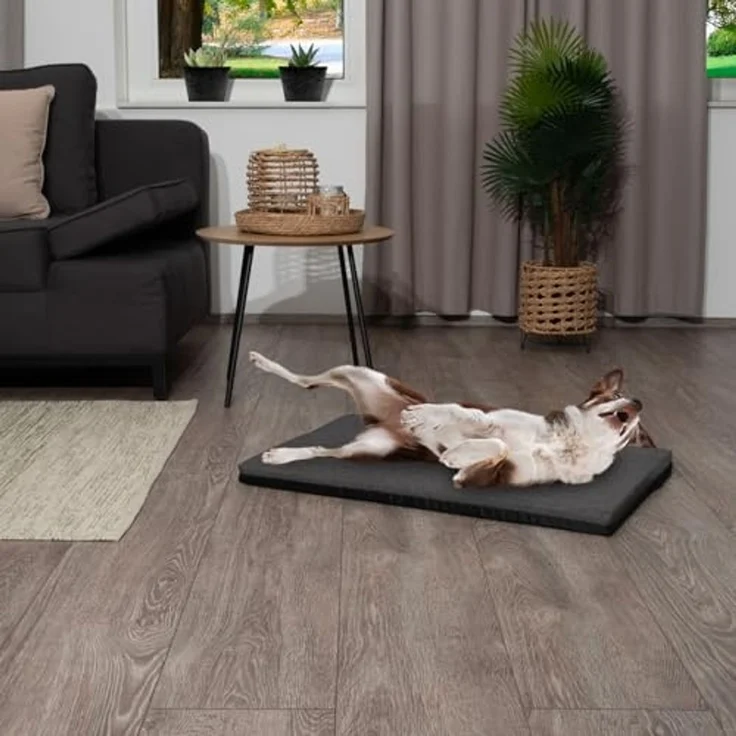 120 x 80 x 11 cm Gelflocken Hundematte Größe XL mit abnehmbarer Decke – Bild 4