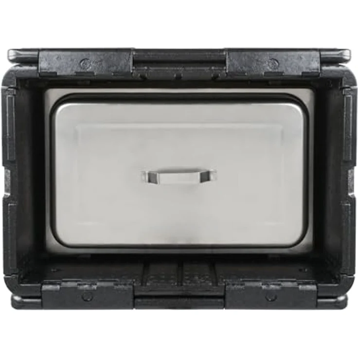 Mahlzeit Thermobehälter Thermobox faltbar, 60 x 40 x 25,5cm 40 L, Schwarz, Styroporbox, Styropor – Bild 3