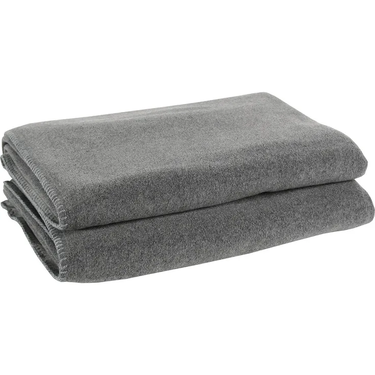 Zoeppritz Soft-Fleece medium grey mel. 180x220 103291-940