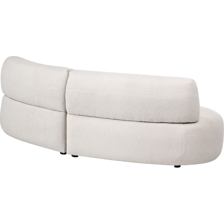 Sofa 3-Sitzer LAERDAL Bouclé Cremeweiß – Bild 6
