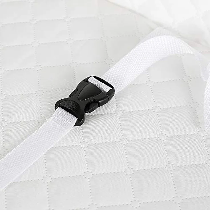 Wasserdichter mobiler Wickeltisch mit Ablagekorb, klappbar, max. Belastbarkeit 50 kg, Wickeltisch für Babys mit Badewanne, mit 4 360° geräuschlosen Rädern,84 x 72 x 90 cm (Weiß) – Bild 4