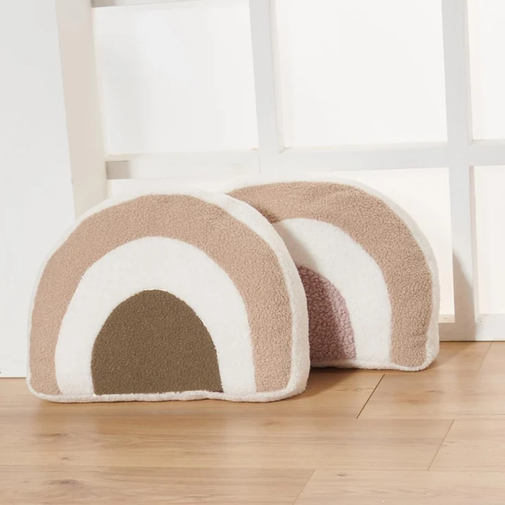 Nordic Coast Company Zierkissen, Regenbogenkissen, Dekokissen Kinderzimmer, Kinderkissen, Babykissen – Bild 2