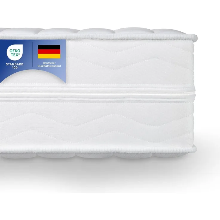 Träumegut24 - AquaFlex 16cm - Härtegrad H4 - Wellness Kaltschaummatratze - 7 Zonen Matratze - ÖkoTex Rollmatratze (180x200 cm, H4)