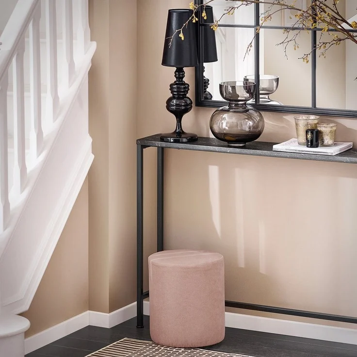 SoBuy FSB19-XL-SCH Konsolentisch Flur, Metall, PVC-Beschichtung, Schwarz, 120 x 80 x 20 cm – Bild 9