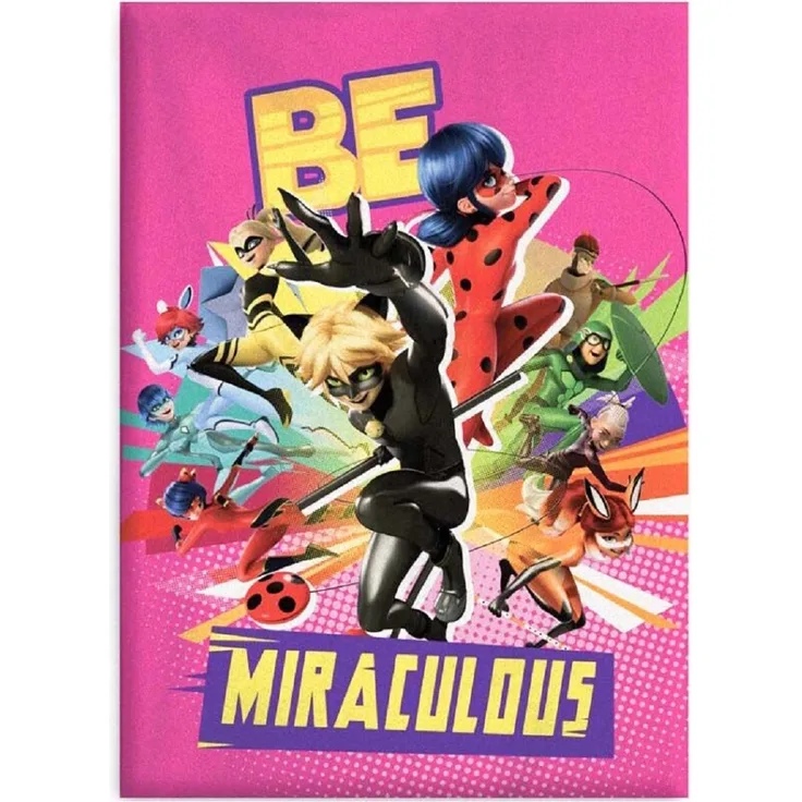 Miraculous Ladybug Fleecedecke – Kuschelige Decke für Kinder, 140 x 100 cm