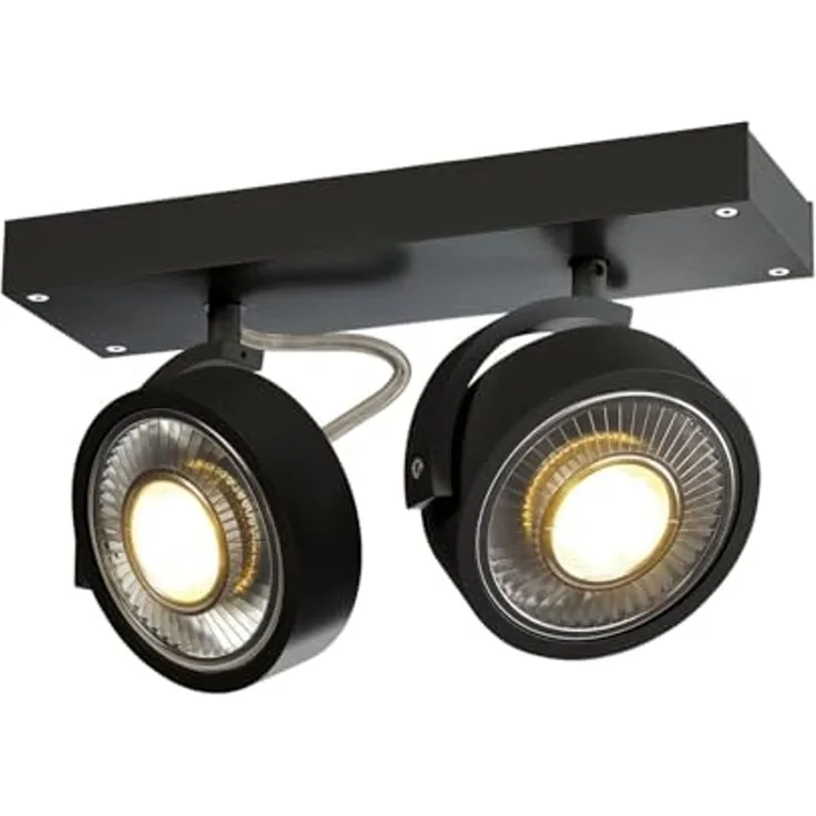 SLV No. 1000703 KALU 2 QPAR111 Wand- und Deckenleuchte schwarz max. 75W