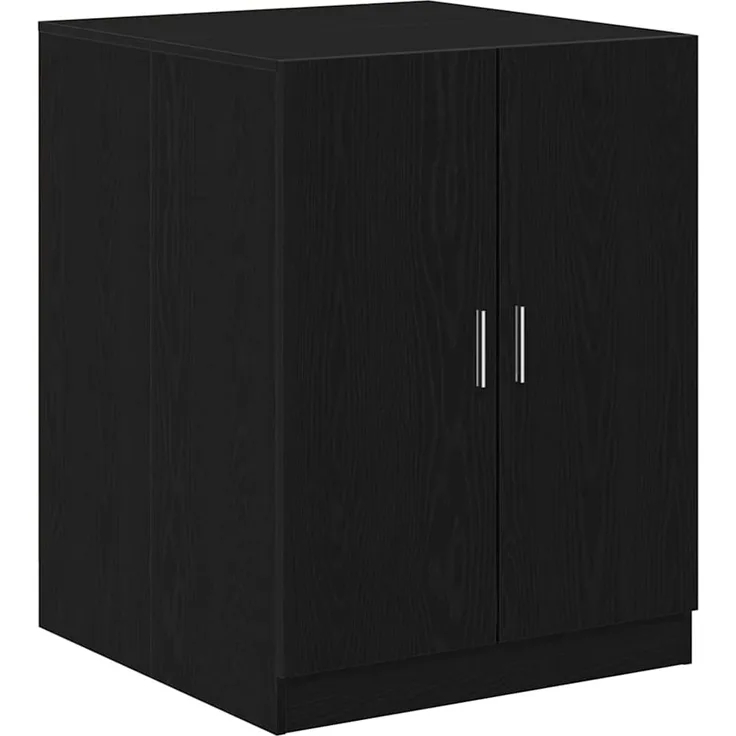 vidaXL Waschmaschinen-Schrank mit Speicher Schwarz Eichen-Optik 862667