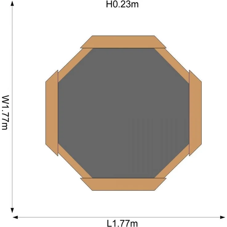 Plum 25058 'gigantischer Sandkasten', achteckig mit 4 Sitzbänken, ab 1,5 Jahren – Bild 3