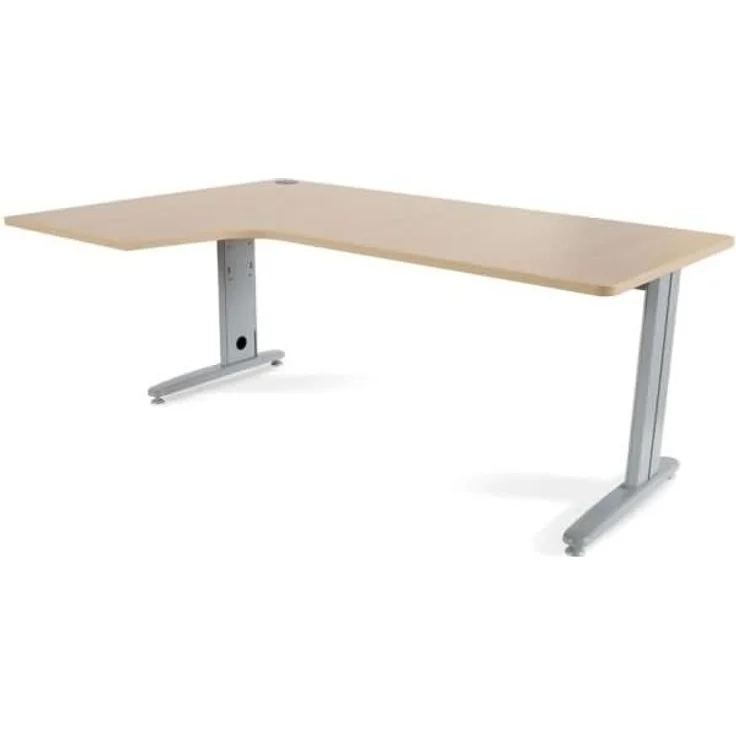 Rocada Schreibtisch Metal L-Form links 180 x 120 x 72 cm Gestell grau Platt