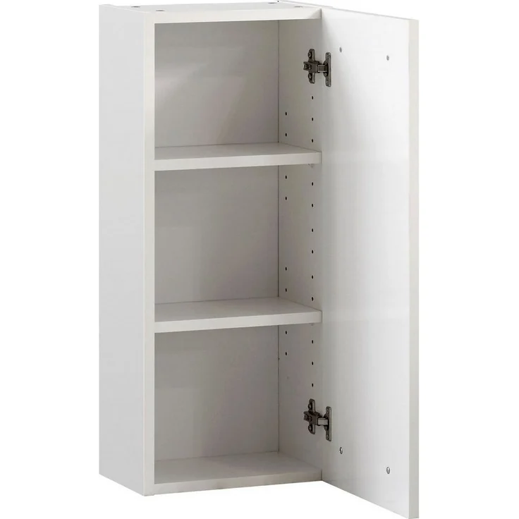 Saphir Hängeschrank Quickset 335 Wand-Badschrank 30 cm breit mit 1 Tür und 2 Einlegeböden Badezimmer-Hängeschrank inkl. Türdämpfer, Griffe in Chrom Glanz – Bild 2
