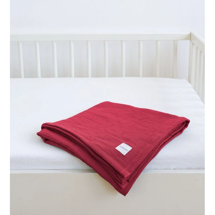 Babydecke Babydecke Musselin Baumwolle Tagesdecke Decke 95x95 120x120 150x200 cm, Loolay, LOOLAY Musselin Tagesdecke, atmungsaktiv, weich & leicht! – Bild 2