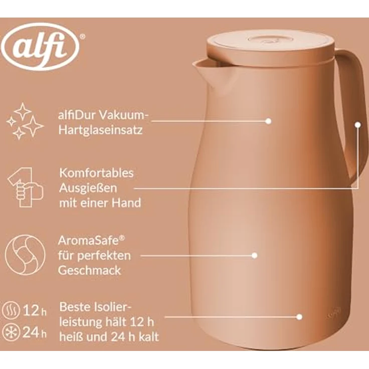 Alfi Isolierkanne Neo soft apricot 1,00l – Bild 4