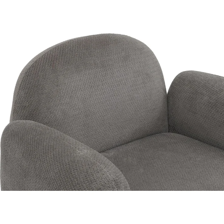 Sessel HWC-P33, Lounge-/Relax-/Cocktailsessel Polstersessel, Stoff/Textil Chenille (330 g/m²) ~ hellgrau – Bild 8