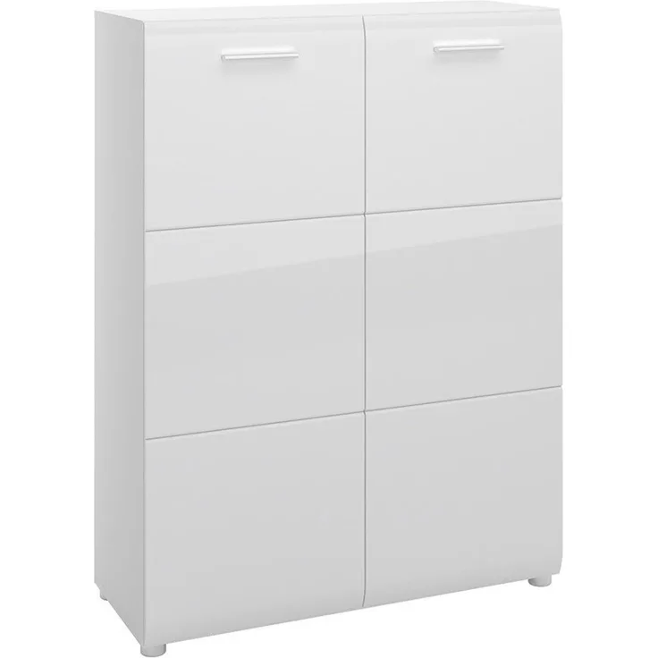 Schuhschrank Mestre / Merano, Holzwerkstoff, Weiß, 90 x 120 x 36 cm
