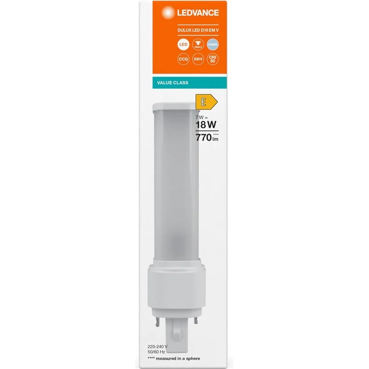 LEDVANCE DULUX LED D EM & AC NETZ V 7W 840 G24D-2 – Bild 3