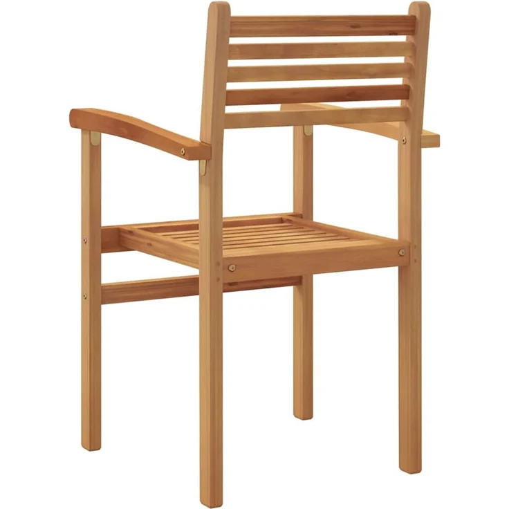vidaXL Stuhl 8 Stk. Braun Massivholz Teak 3375765 – Bild 7