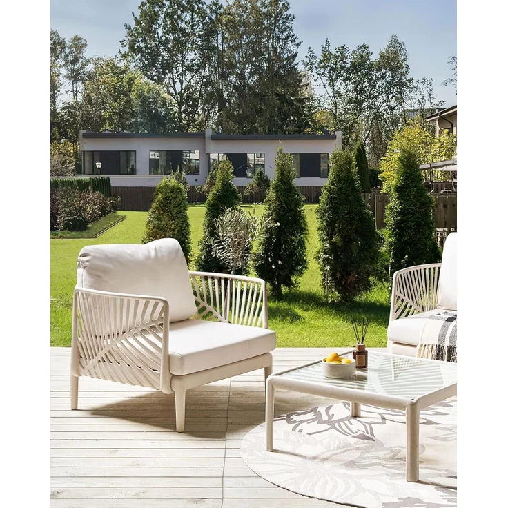 Gartensessel SATURNIA Hellbeige – Bild 2