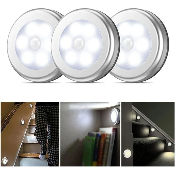TUWENA Wandleuchte 3 pack Nachtlicht,Nachtlicht mit Bewegungsmelder,Wandlicht Beleuchtung – Bild 4