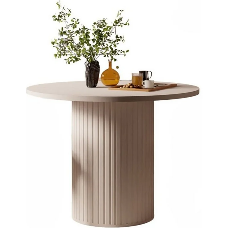 Compleo Esstisch rund, ausziehbar 100-188 cm, Küchentisch Beige oder Eiche cremona, MADE IN EU, Esszimmer modern ZANTO – Bild 4