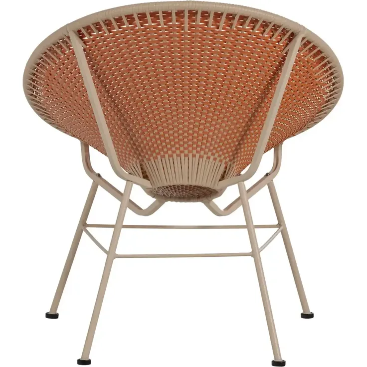 Gartensessel Kazoun - Wicker & Metall, Orange – Bild 5