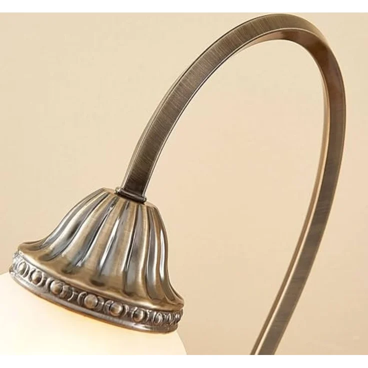 Lindby Tischleuchte Mialina, Glas Bronze IP20, 1x60 W – Bild 6