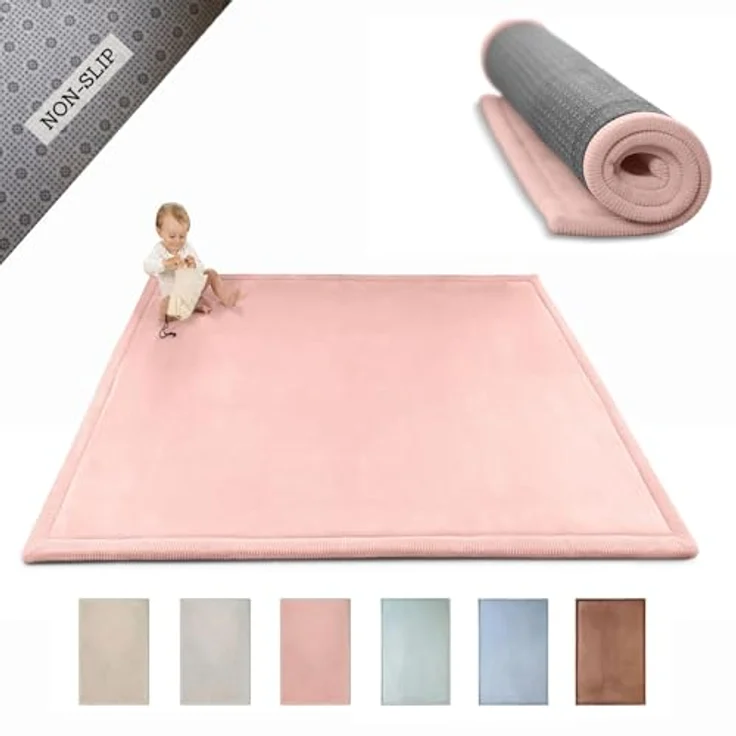 Hakuna Matte Kinderteppich mit Memory-Schaum, dicke & weiche Spielmatte 2,5 cm, Krabbelmatte, Höhe: 25 mm, Extra weich, Roll-_oder_faltbar, Hypoallergen, Schaumstoff – Bild 2
