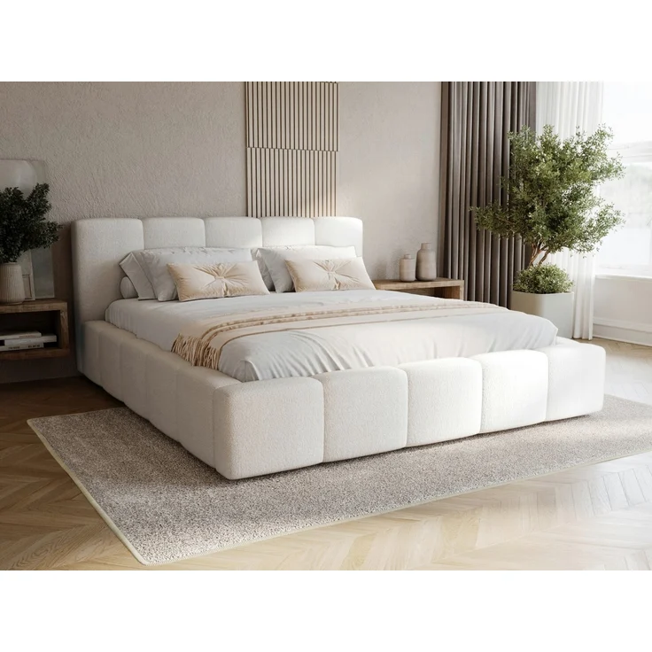 Compleo Polsterbett Wolkenbett modern und elegant, Designerbett LARAS (TOPSELLER Stauraumbett MADE IN EU), mit Bettkasten und Lattenrost – Bild 5