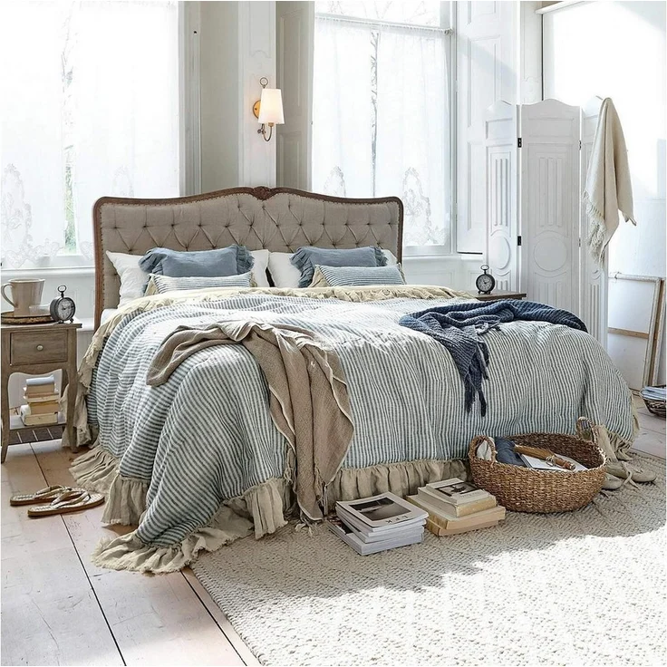 Mirabeau Tagesdecke Quilt Alexane blau/weiß – Bild 3