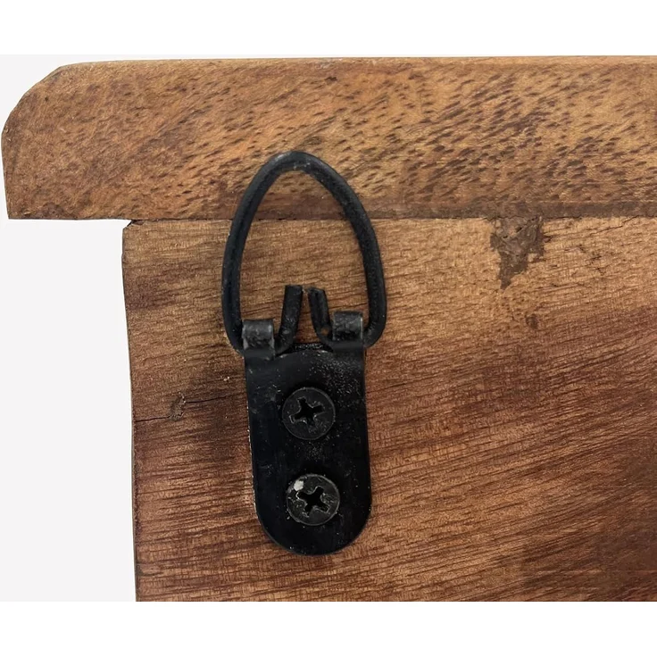 Sumatra Schlüsselkasten aus Altholz Rustikal mit Glastür 26x35x10 cm Praktisch stylisch und perfekt für deinen Flur oder Büro – Bild 3