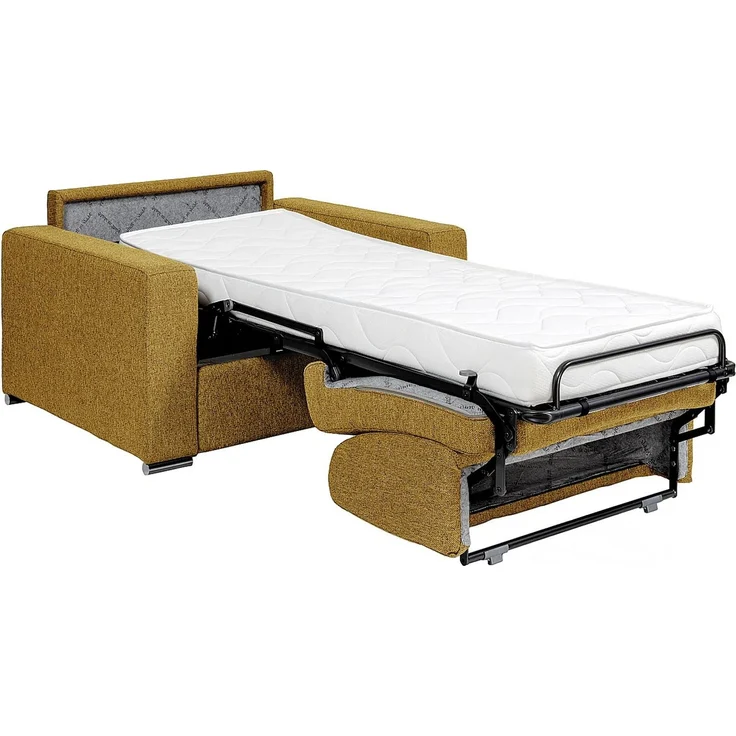 Vente-unique - CALITO - Schlafsessel - Metall - Stahl - Gelb - 124 x 95 x 85 cm – Bild 5