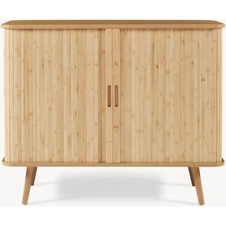 Beistellschrank Nordkapp 100 x 40 x 80 cm Bambus [en. casa] – Bild 7