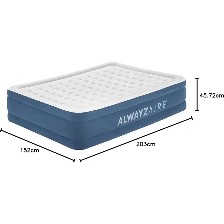 AlwayzAire® Doppelluftbett mit integrierter Doppelpumpe 203 x 152 x 46 cm – Bild 4