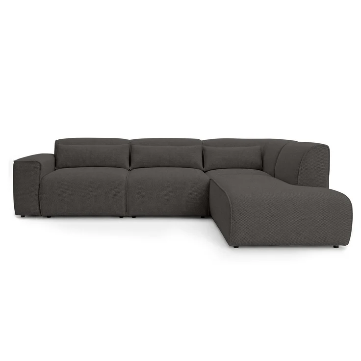 AX LIVING Wohnlandschaft mit Schlaffunktion Ruyam Grau Sofa R – Bild 5